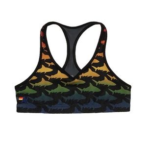 Aviation Nation V-Cut Shark Sports Bra-XS